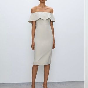 Aritzia babaton pencil dress off the shoulder